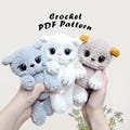 Cat Crochet pattern Bundle , Amigurumi tutorial PDF in English, crochet Cat crochet pattern PDF, Digital download File Pdf