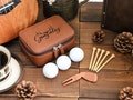 Personalized Golf Ball Bag, Golf Gifts for Men, Tees Holder, Groomsmen Gifts, Golf Gift For Men, Golf Accessories, Leather Golf Bag