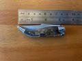 2.5” Spanish Navaja Teja Albacete Pocket Knife Brown Celluloid Scales From Spain