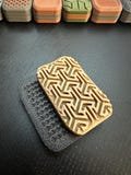 The Vektor in Bamboo and Walnut wood composite w/ matte black plates Fidget Slider 3 click / Crunchy / EDC