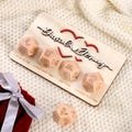 Personalized Date Night Dice Set - Valentine's Gift, Date Night Ideas, Custom Anniversary Gift, Gift for Couples, Couples Initials Gifts