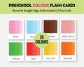 20 Colors flash cards | Montessori flashcards | Preschool color cards | Educational color cards printable |Learning Color cards for toddlers
