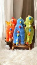 Cute Dinosaur Amigurumi Unsstuffed Plush Toy, Amigurumi Sleeping Toy For Baby and Toddler, Dinosaur  Amigurumi Toy, Playmate Friend For Kids