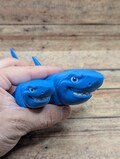 3D Printed Shark and baby Shark, fidget toys, gifts for her, gifts for him, gifts for kids, collector, office decor, home decor, toy animals