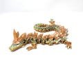 Crystal Dragon 3D Printed Articulated Fidget 24" Large Dragon Toy Multiple Color Options Articulated Fantasy Sculpture