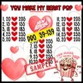 Valentines Day PYP PRO 15 Line Bingo Board, Valentines PYP, Pick Your Pay Bingo, Valentines Day Bingo, 15 Line Digital Board