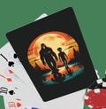 Poker Playing Cards, Bigfoot Alien Design, Unique Deck, Novelty Gift, Card Game Accessory, Poker Night Supplies, Sci-fi, UFO, Area 51