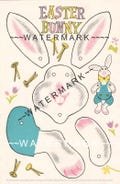 3 Easter Bunny Bunnies Articulated Paper Dolls Rabbits Vintage REPRODUCTION  4 pgs=2 PDF EZ Print Files Instant Download Kids Fun Activity