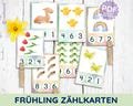80 Spring Clip Cards Learn to Count to 20 Practice Montessori Counting Cards Number Cards PDF Template Printable Kindergarten Daycare Toddler