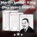 Martin Luther King Jr Word Search 8 Puzzles | Martin Luther King Vocabulary | MLK day Game | Black History Month Activities Answers Included