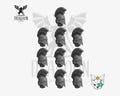 Space Knight Greco-Roman Helmets. Conversion Bits For 28mm Scale Prime Sci-fi Marines