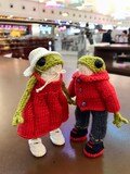 Cute Lovely Green Frog, Finished Toy, Little Frog Crochet Amigurumi Toy, Green Froggy, Amigurumi Doll