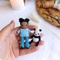 Miniature Amigurumi Doll Adia/Crochet doll, Miniature doll, Amigurumi doll, Handmade Toys, Mini amigurumi, Handmade gifts, Collection doll