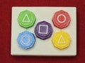 Gonggi Set of Five-Pieces and Holder Comes With Instructions Ships Same Day, Stone Game - Traditional Korean Gonggi Set with Elegant Holder