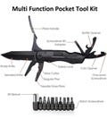 Personalized Multi function tool knife , Multitool Tactical Knife with Blade,Saw, Plier, Screwdriver, Bottle Opener,Folding Knife Built with