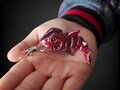 Articulated Skeleton Shark 3D Printed Keychain Gift Fidget Toy Halloween Horror Decoration Adult Fidget Flexi Factory Shark