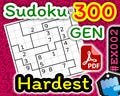Hardest [EX002] Random Region Shapes Sudoku 300 Tables
