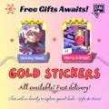 MoGo Gold Sticker ONE Card Per Order | Wintry Nest and Merry & Bright | Read Description