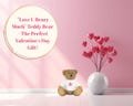 25 cm Teddy Bear with I Love You Beary Much T-Shirt - Cute Plush Gift for Valentines, Anniversaries, or Birthdays