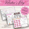Elementary Valentine's Day Kid's Activities, Children's Valentine's Day Printable Valentine Party Activity, Digital Download, PDF File