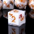 Canine Charm • 7-Piece Resin Dice Set DnD Dice Set for D&D Gifts, Full Dungeons and Dragons Dice Set for DnD Gifts, Liquid Core