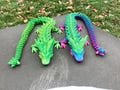 3D Printed Crystal Dragon Articulating Fidget Toy | 18” Long Stress Relief and Focus Tool | Unique Interactive Toy for Relaxation & Fun Gift