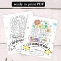 Teacher Appreciation, Printable Teacher Appreciation Week Gift, Thank You Teacher Gifts Coloring Pages School Kids, Instant Digital Download