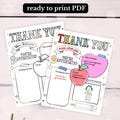 Teacher Appreciation, Printable Teacher Appreciation Week Gift, Thank You Teacher Gifts Coloring Pages School Kids, Instant Digital Download