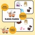 PRINTABLE Bubble Tea Board Game for kids and families