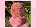 Capybara Valentines Love Heart Crochet Amigurumi Plush